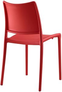 Quality Red Designe Restaurant Cafe Bistro Dining Room Plastic Chair wholesale