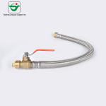 OEM Flexible 10 Bar Pressure Brass Hose With Ball Valve