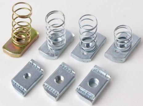 Channel nuts, Strut nuts, Strut channel spring nuts stainless steel or