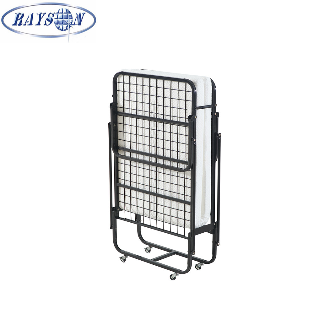 Single Metal Bed Frame Bedroom And Office Folding Bed In Box
