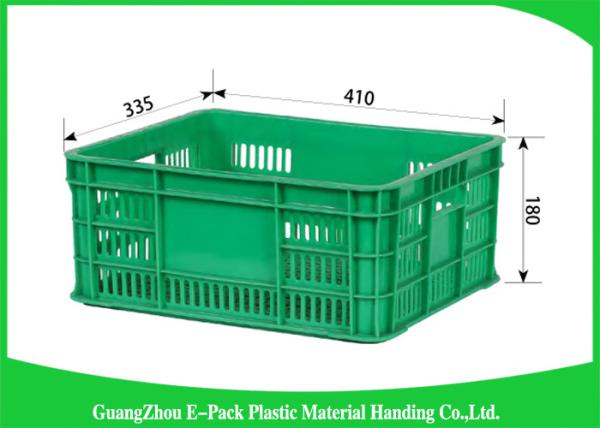 Mesh Plastic Food Crates Moving Storage Environmental Protection For Supermarket