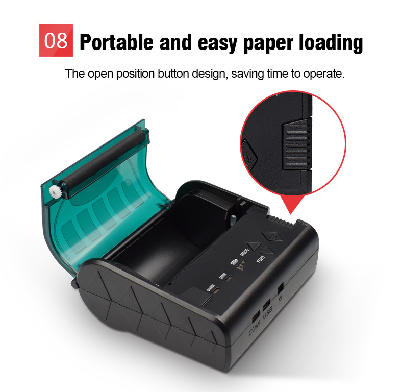 WIFI POS Receipt Bluetooth Thermal Printer 80mm Bletooth Wireless