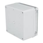 Clear Lid Black Base Plastic Screws IP66 Plastic Watertight Junction Seal Box