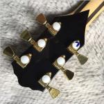 Custom Hollow Byrdland Wood Color Gold Hardware Archtop Electric Guitar