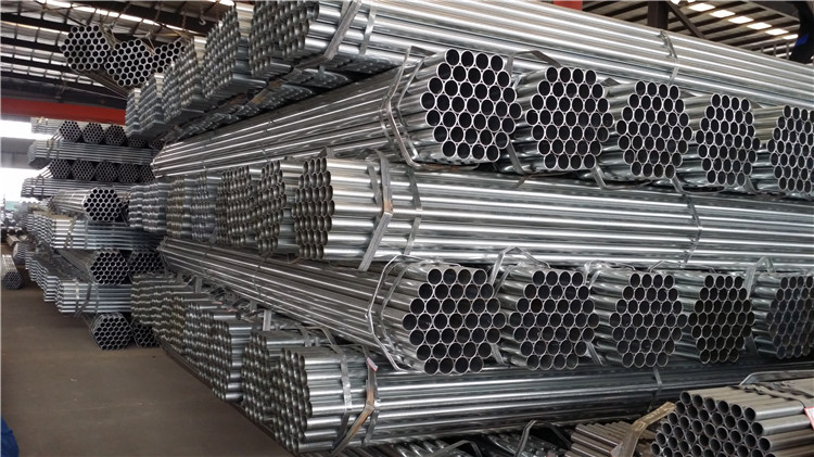 Construction material ASTM A53 schedule 40 galvanized steel pipe,GI steel tubes Zn coating 60-400g/m2 with high quality