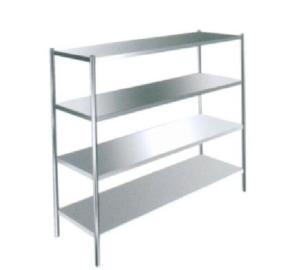 Quality 4 Tiers Stainless Steel Wire Shelving Anti - Rust Commercial Storage Shelves wholesale