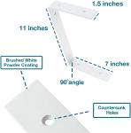 Powder Coated Steel Heavy Duty DIY Shelf Bracket for Farmhouse Style Floating
