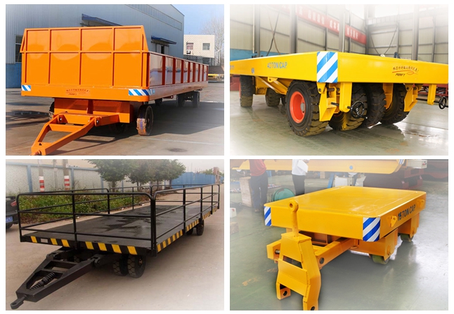 Steel Coils and Die Transport CE Certificated Industrial Trailer on Cement Floor