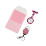 Silicone Doctor and Nurse Watch Fob Pocket Watch Brooch Lapel with Clip Medical