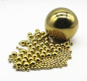 Quality 4MM 5MM 1.588MM Solid Brass Balls H62 Metal Sphere For Pumps Valves 8.5g/Cm3 wholesale