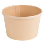 Manufacturers Paper Salad Bowl Eco Friendly 300gsm Custom Kraft Brown Paper Bowl