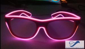 Quality Shining Plastic El Wire Glasses Colorful Frames For Christmas Festival Party wholesale