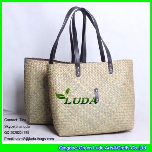 Quality LUDA straw tote bag crochet handmade style seagrass straw handbag women tote bag wholesale