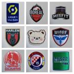 Custom Durable 3D Heat Transfer Patches Football Club Patches For Sportswear