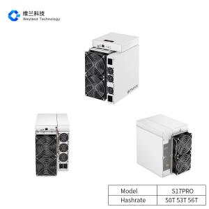 Quality Second hand 39.5W/T​ Asic BTC Miners , Antminer S17 Pro 50T 53T 56T wholesale