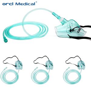 Quality Green Non Rebreather Oxygen Mask PVC Medical Oxygen Face Mask wholesale