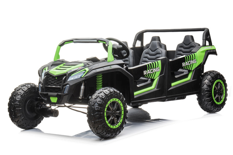 Remote Control 24v UTV 4 Seater Ride On Cars for Adults and Kids in Red Pink Color
