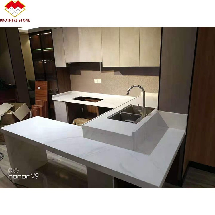 Porcelain Thin Slab Staircase Made in with Customized Polished or Matte Surface Finishing