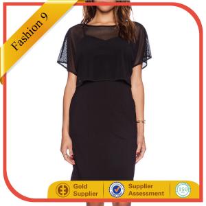 Quality RAYON MESH OVERLAY DRESS wholesale