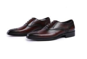Quality Real Stitching Derby Mens Leather Dress Shoes , Fully Handcrafted Goodyear Shoes wholesale