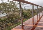 Durable Metal Cable Stainless Steel Railing 4-6mm Cable Thickness Customized