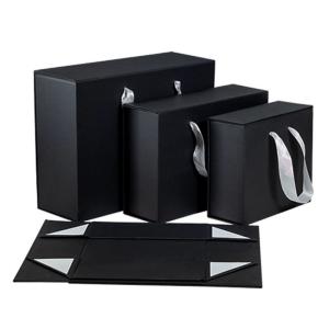 Quality Rectangle Plain Custom Magnetic Box Folding Magnetic Magnet Packaging Cardboard Gift Box wholesale