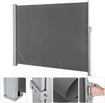 Patio Wind Breaker Outdoor Retractable Side Awning Waterproof Sun Shade Wind