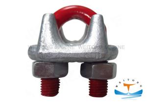 Quality #45 Carbon Steel Rigging Lifting Equipment , US Type Drop Forged Wire Rope Clips wholesale