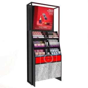 Quality Eyeshadow Cologne Perfume Display Rack Cosmetic Rack Beauty Salon Cabinet White wholesale