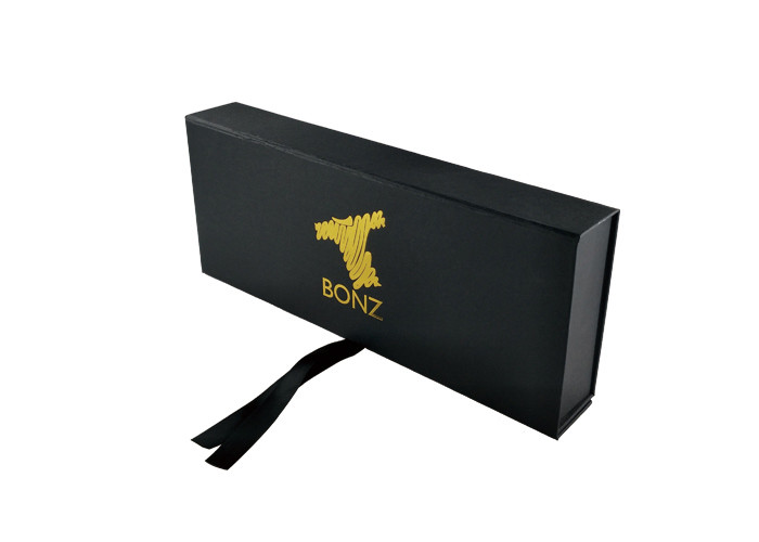 Rectangle Boutique Collapsible Gift Boxes Custom Matte Hot Stamping Logo