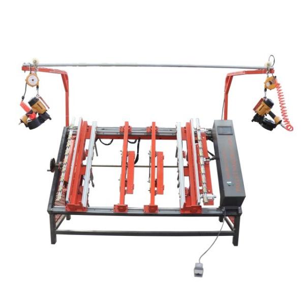 Pneumatic Pallet Nailing Table, Stringer Wood Pallet Nailing Machine, Pallet