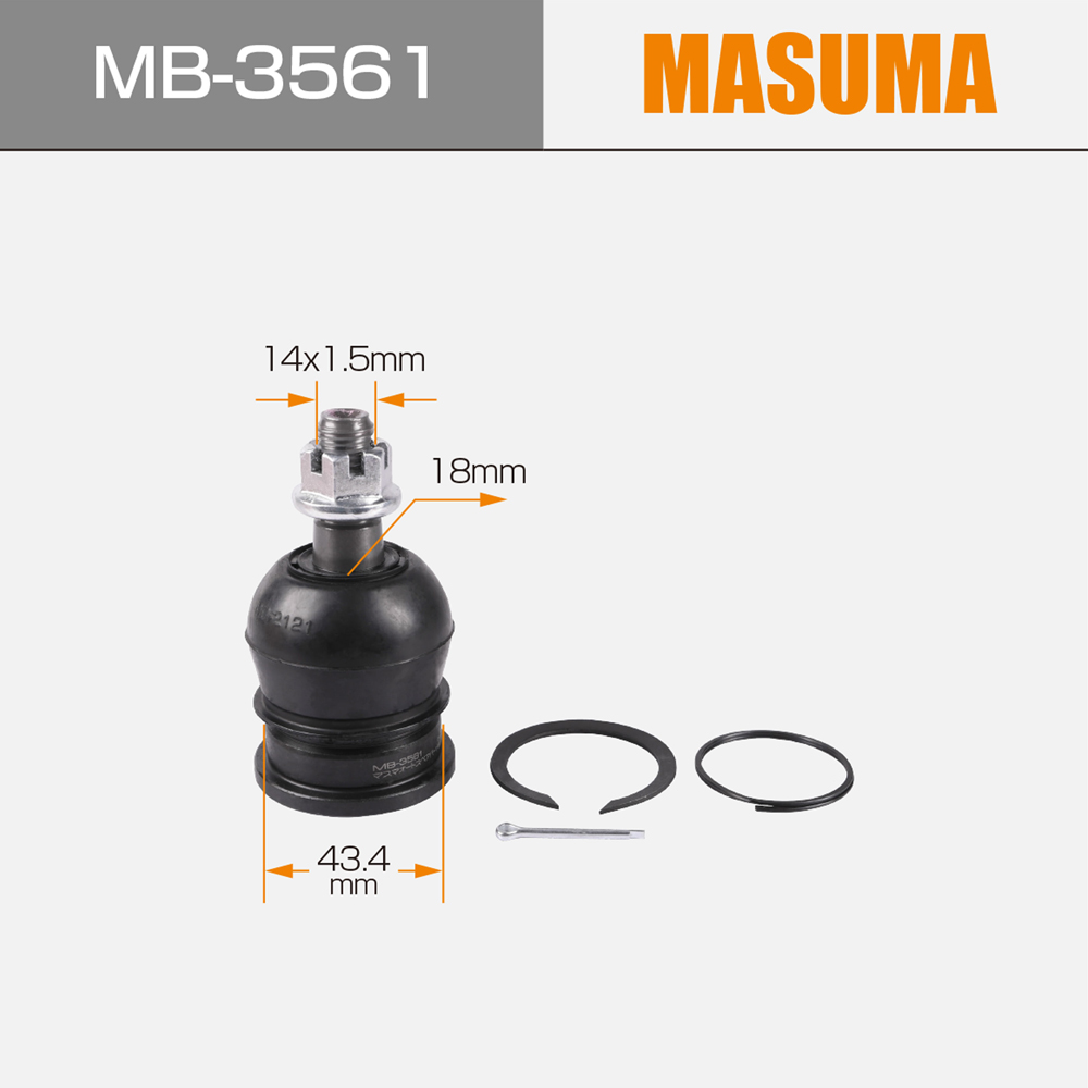 43310-39016 MASUMA Ball Joint for 1995-2002 TOYOTA 4RUNNER RZN180L OE NO. 43310-39016