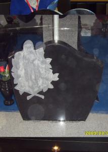 Quality Absolute Black Granite Memorial Stones Slab Sawn Natural Split Face wholesale