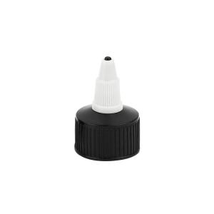 Quality Black Plastic Twist Cap Pointed Nozzle Jelly Cap 24/410 Squeeze Bottle Caps For Glue wholesale
