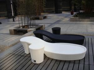 Quality High Heel Shoes Shaped Cane Daybed , White Resin Wicker Daybed wholesale