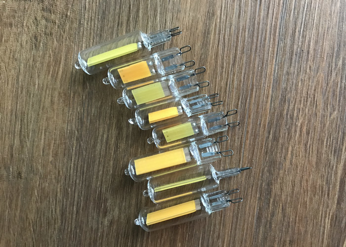 Glass COB G9 Base LED Lights 3W 270LM AC110V 4000K IP20 360 Degree