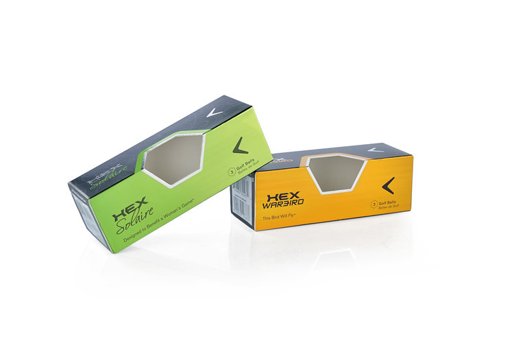 5PCS Pantone Golf Ball Packaging Box Printing With Window FSC