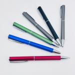 High End Aluminum Twist Ball Pen Colorful Anti-slip Grip Smooth Writing