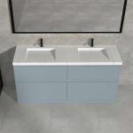 OEM Melamine Door Finish Bathroom Vanity Cabinet Vanity Unit With Basin