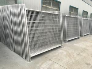 Quality Zinc Coated Temporary Driveway Fence / 84 Microns Galvanized Metal Fence wholesale