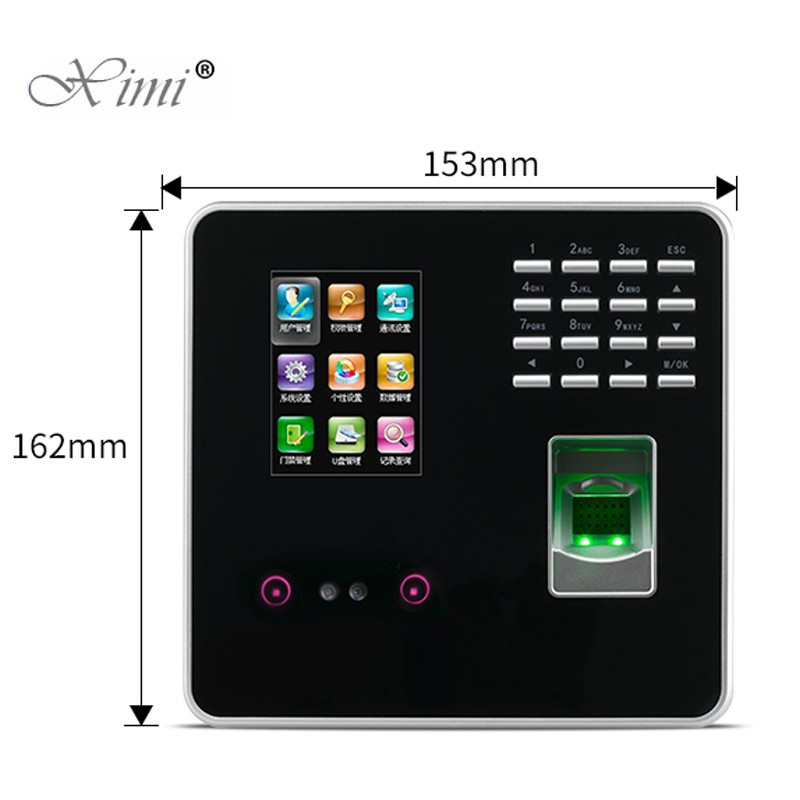 FA200 RFID Card Face Time Attendance Face Recognition Time Clock With Fingerprint Door Access Control System