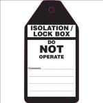 Isolation Tag PVC Waterproof Durable Lockout Tag