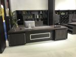 Dark Series Large Office Desk , Contemporary Office Desk OEM / ODM Accepted