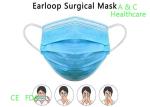 CE Standard 3 Ply Disposable Face Mask Non Woven Melt Blown Fabric