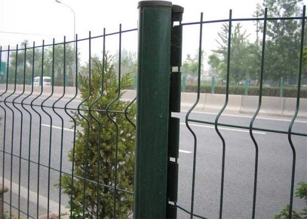 Cheap Square Post Green V Mesh Fencing for sale
