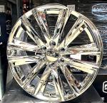 Chrome Escalade Sport Replica Wheels Rims All Season Tires For Sierra 22 Inch