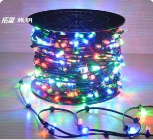 Quality 100m led string lights outdoor crystal clip copper fairy lights 666 led 12v rgb xmas light wholesale