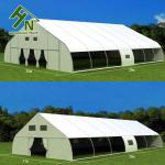 TFS Style Aluminum Frame PVC Opaque Fabric Curved Canopy Tennis Court Tent