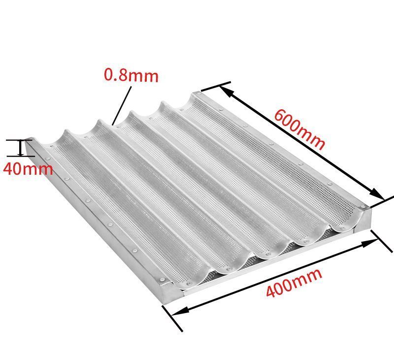 Authentic French Bread Baking Pan for Bakery-Quality Results 750*900*40mm Bakery Tooling