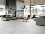 Dry Glazed Grey Porcelain Kitchen Tile Wear Resisting CE Certificate
